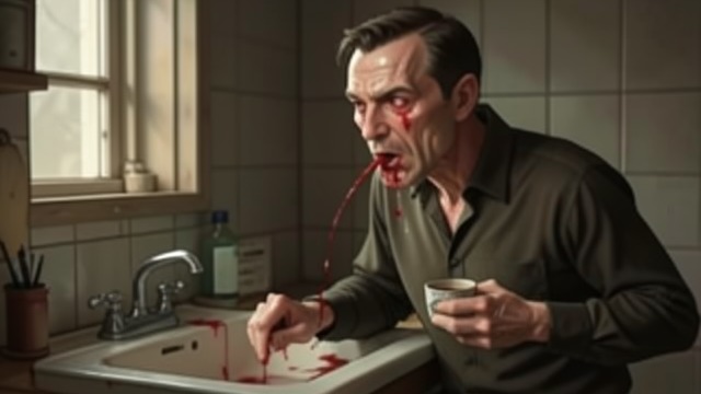 The Workday After from "Once Upon a Time in Hollywood". The Workday After A body in revolt Rick arrives hungover, sweats through his preparation, and spits up blood-tinged saliva.