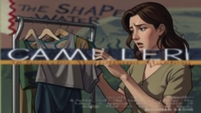 The Backward Underwear from "The Shape of Water". The Backward Underwear A Small Detail Photographs show the underwear label where it should not be visible.