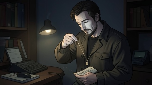 Montalbano’s Discovery from "The Shape of Water". Montalbano’s Discovery Confession Montalbano locates the necklace in Saro’s home and learns why the couple concealed it.