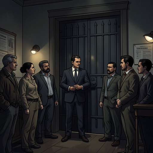The Investigation’s Resistance from "The Shape of Water". The inquiry develops under overlapping pressures from political institutions, media control, and Montalbano’s own lack of proof.