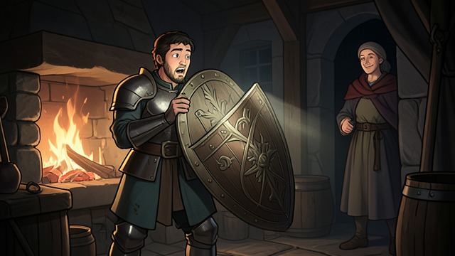 Aeneas Receives the Arms from "Aeneid". Aeneas Receives the Arms Wonder Aeneas examines the armor without knowing the names or events represented on the shield.