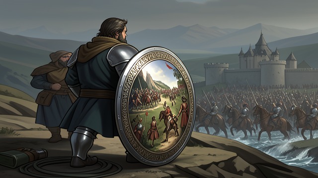 The Roman Shield from "Aeneid". The Roman Shield Weapon Vulcan forges arms that protect Aeneas in the immediate war.
