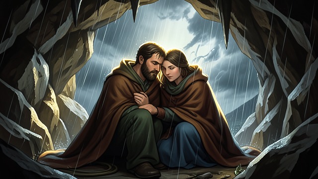 The Cave Union from "Aeneid". The Cave Union Storm Juno sends a tempest that separates the hunting party and drives Dido and Aeneas into one cave.