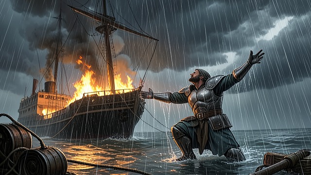 The Rain of Jupiter from "Aeneid". The Rain of Jupiter Intervention A storm erupts and extinguishes the fire before the entire fleet is destroyed.