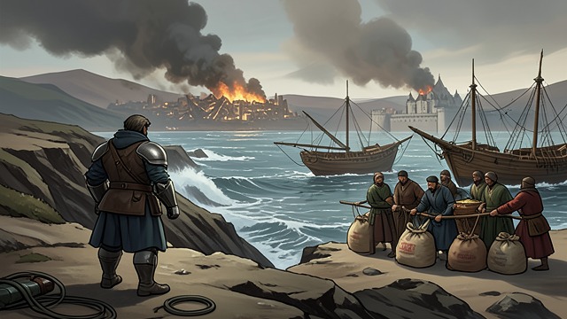 The First Fleet from "Aeneid". The First Fleet Departure Aeneas builds ships near Mount Ida and leaves the ruins of Troy with family, gods, and surviving companions.