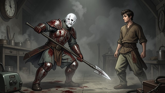 The Bloody Ghost from "Aeneid". The Bloody Ghost Appearance Hector appears to Aeneas wounded, dragged, and covered in the signs of Troy’s defeat.