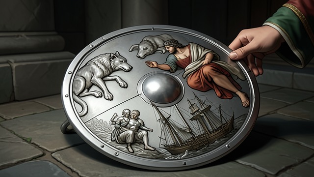 The Shield Chronicle from "Aeneid". The Shield Chronicle Origins The shield begins with Romulus and the wolf, placing Aeneas’s future within Rome’s mythic beginnings.