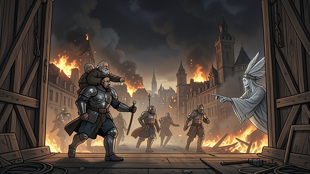 Troy in Flames from "Aeneid". Troy in Flames Collapse Troy falls when the Greeks enter through the Trojan Horse and the city’s defenses dissolve.