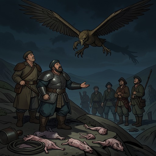 The Harpy Route from "Aeneid". This flow follows the Harpies’ attack, Celaeno’s curse, and the way famine becomes an unexpected confirmation of destiny.