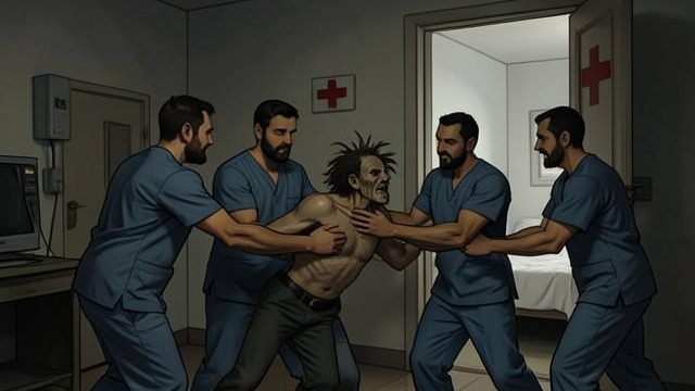 Removal to Disturbed from "One Flew Over the Cuckoo's Nest". Removal to Disturbed Protest Broken Staff aides restrain Cheswick and take him to the Disturbed Ward.