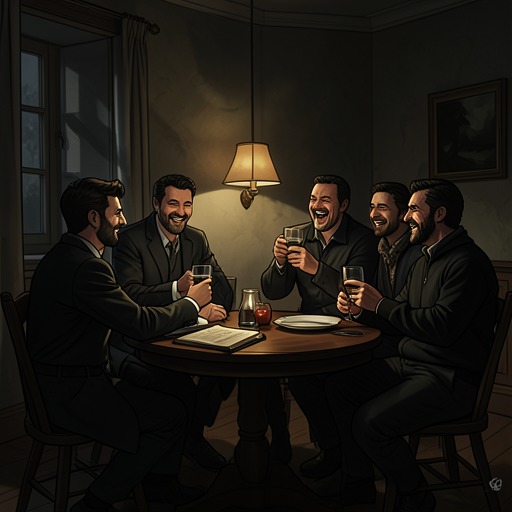 The Midnight Party from "One Flew Over the Cuckoo's Nest". This subplot follows the patients' unauthorized celebration from clandestine planning through intoxicated freedom and its morning consequences.