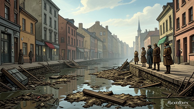 Memory as Floodwater from "Another". The Receding Flood What Remains Tatsuji Chibiki compares memory to water receding after a flood.