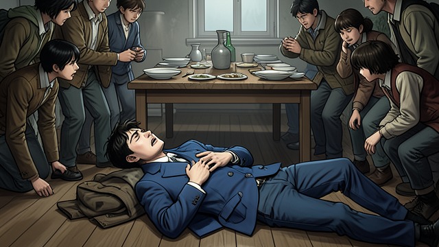 Wakui’s Attack from "Another". The First Alarm Asthma in the Dining Hall Wakui suffers a severe asthma attack after discovering that his inhaler is empty.