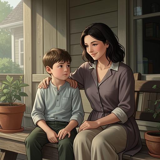 Koichi and Reiko from "Another". This flow follows the tragic aunt-nephew relationship between Koichi Sakakibara and Reiko Mikami.