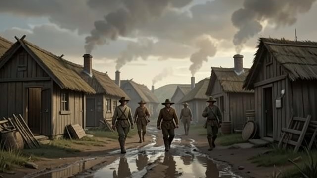 A Settlement Becomes a Town from "Killers of the Flower Moon". A Settlement Becomes a Town Trading Posts on the Prairie Gray Horse begins as a small cluster of lodges and trading stores.