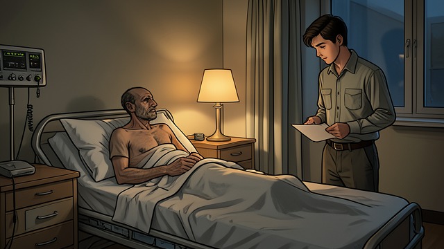 A Deathbed Disclosure from "Killers of the Flower Moon". A Deathbed Disclosure A Hospital Meeting Vaughan visits Bigheart in an Oklahoma City hospital after reports that Bigheart is gravely ill.