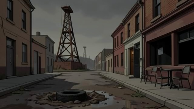 The Oil Economy Fades from "Killers of the Flower Moon". The Oil Economy Fades Wells Lose Their Yield Prices fall and oil fields become less productive.