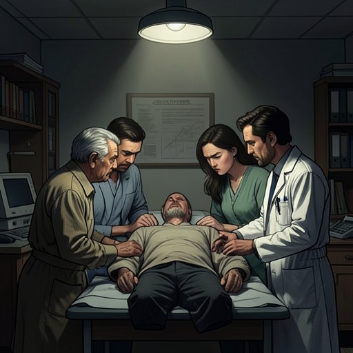 The False Safety of Medical Care from "Killers of the Flower Moon". This flow traces how illness, medical authority, and suspected poisoning make it difficult for Osage families to distinguish care from danger.