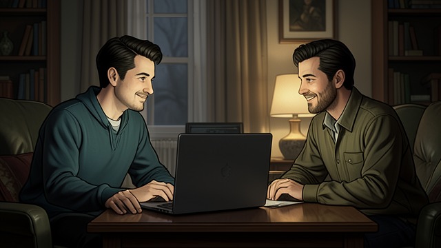 Distance Works for a While from "Turtles All the Way Down". Distance Works for a While A less threatening closeness Aza Holmes and Davis Pickett build a relationship through messages and video calls.