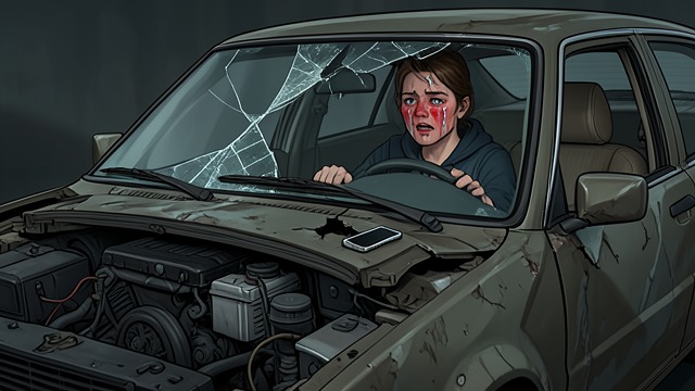 The Collision from "Turtles All the Way Down". The Collision A sudden impact Aza Holmes loses attention to the road while arguing with Daisy Ramirez, and Harold is crushed in a multi-car crash.