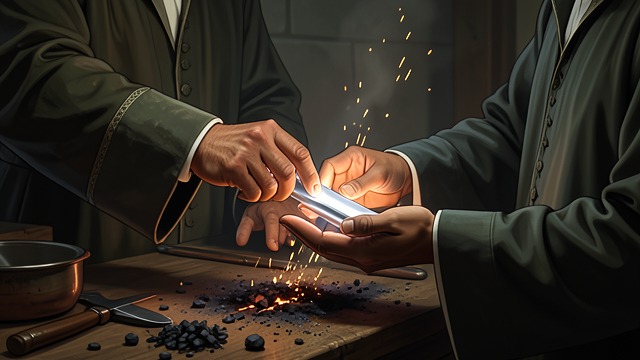 Silver Substitution from "The Canterbury Tales". Silver Substitution Hidden Filings The Canon uses prepared charcoal and concealed silver filings to make quicksilver appear transformed.