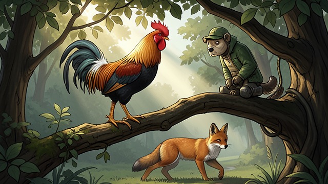 Moral Afterlife from "The Canterbury Tales". Moral Afterlife Survival Beyond Danger Chanticleer escapes Russell and returns to the tree.
