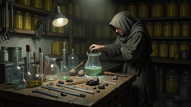 Alchemy’s Vocabulary from "The Canterbury Tales". Alchemy’s Vocabulary Technical Display The Yeoman lists furnaces, minerals, vessels, spirits, and bodies.