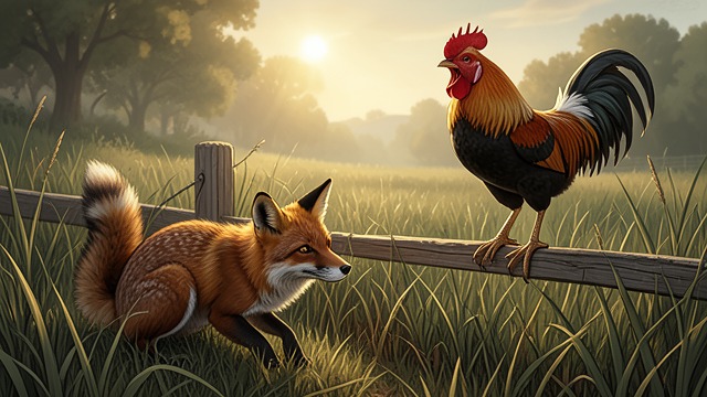 Fox’s Flattery from "The Canterbury Tales". Fox’s Flattery Praise as Weapon Russell praises Chanticleer’s singing, parents, wisdom, and beauty.