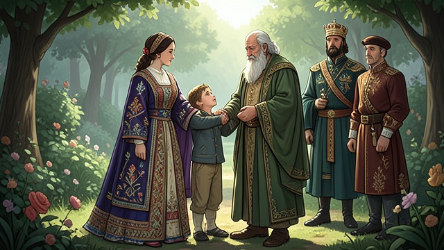 Restored Heir from "The Canterbury Tales". Restored Heir Recognition King Alla recognizes Constance through Maurice, and her father confirms her identity.