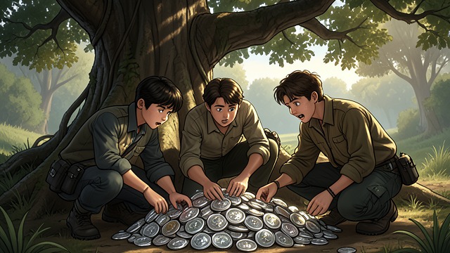 Gold Beneath the Tree from "The Canterbury Tales". Gold Beneath the Tree Fortune’s Distraction The rioters find gold instead of Death. Their quest changes immediately from vengeance to possession.