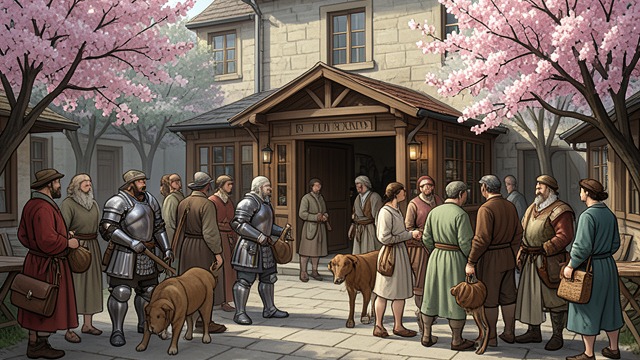 Springtime Departure from "The Canterbury Tales". Springtime Departure Seasonal Impulse The renewal of April turns travel into a collective desire.