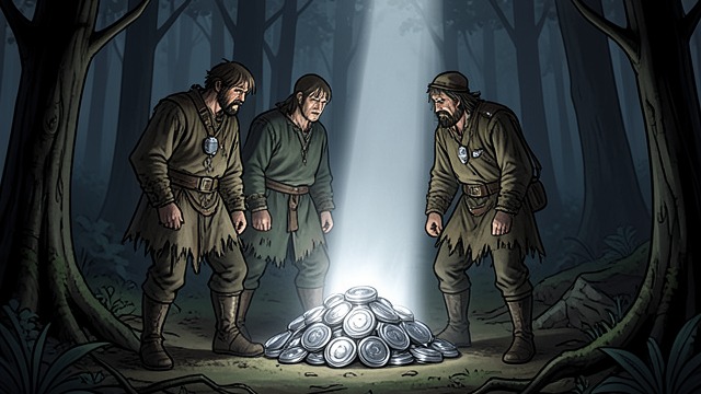 Gold as False Providence from "The Canterbury Tales". Gold as False Providence Unexpected Fortune The Three Rioters find wealth where they expected Death.