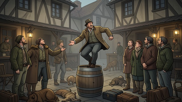 Host’s Proposal from "The Canterbury Tales". Host’s Proposal A Game for the Road Harry Bailly proposes storytelling to prevent silence and boredom. His plan converts travel time into a public performance.