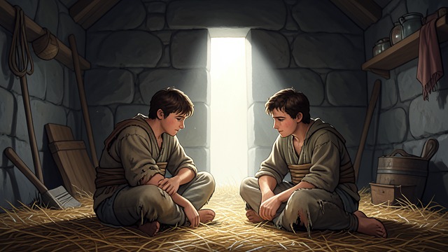 Wounded Cousins from "The Canterbury Tales". Wounded Cousins Shared Captivity Palamon and Arcite are found together among the dead and sent to prison.