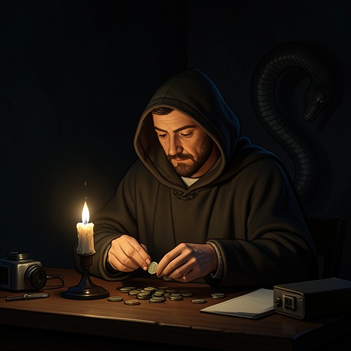 Avarice as Self-Destruction from "The Canterbury Tales". This flow traces greed from sermon and desire to conspiracy, poisoning, and moral self-annihilation.