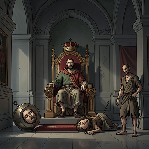 Fortune, Power, and Humility from "The Canterbury Tales". This flow compares rulers and heroes who rise through strength or status before Fortune exposes the limits of worldly mastery.
