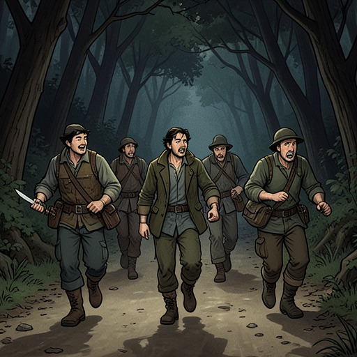 From Fellowship to Violence from "The Canterbury Tales". This flow tracks how companionship repeatedly deteriorates when appetite, pride, or rivalry overwhelms shared rules.