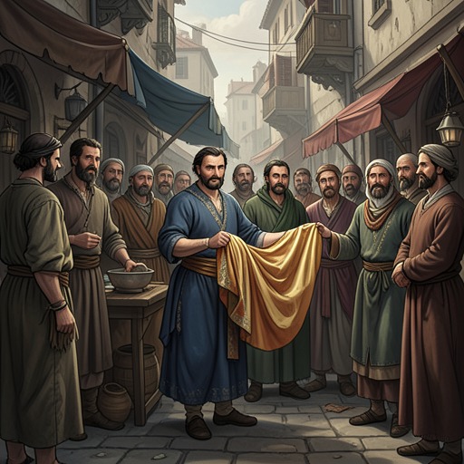 The Instability of Appearance from "The Canterbury Tales". This flow traces how clothing, relics, disguises, dreams, and magical displays conceal or reveal moral reality.