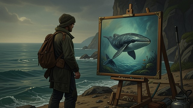 A Whale in Old Pictures from "The Whale". Imagined Forms Distorted portraits Artists depict whales from incomplete observations, often exaggerating or misplacing their features.