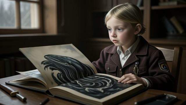A Child’s Monster from "The Whale". Fear and Fascination Images from below Hoare imagines creatures in the deep and recoils from illustrations he cannot bear to touch.