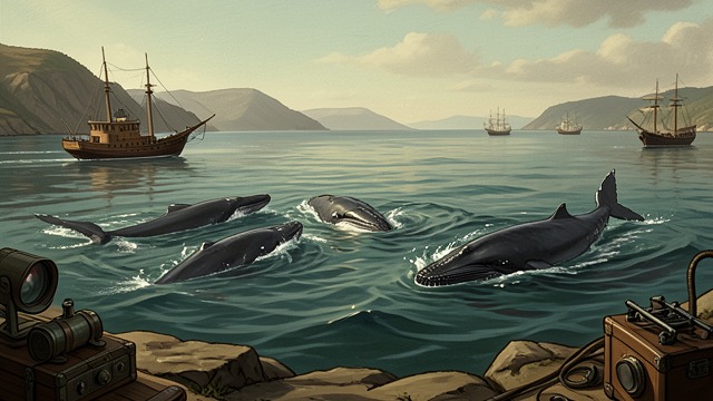 A Familiar Feeding Ground from "The Whale". Returning to the Bay A rare sight Hoare joins researchers seeking right whales in waters once known for whaling.