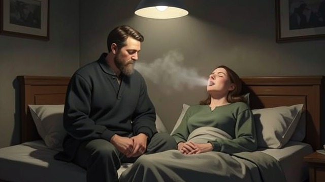 The Last Breath from "The Whale". A Final Exhalation At the bedside Hoare stays near his mother through the long decline.