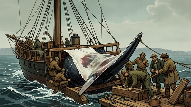 A Commercial Target from "The Whale". The Whale as Wealth Products and profit Sperm whales supply oil, spermaceti, and other valuable materials.