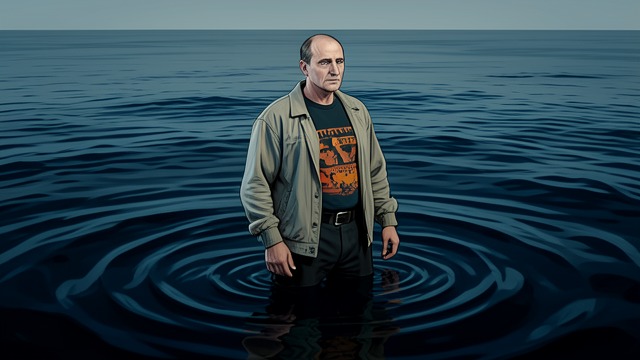 A Boundary Entered from "The Whale". Crossing into Blue Darkness A human limit tested Hoare enters deep water where his vision fails and the bottom disappears.