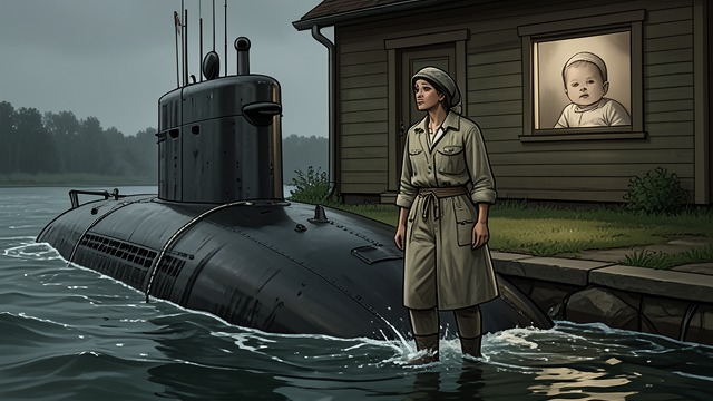 Waterline Birth from "The Whale". A Birth Near Water The family story Hoare’s mother began labour during a visit to a submarine in Southampton, making the waterline part of his family’s story…