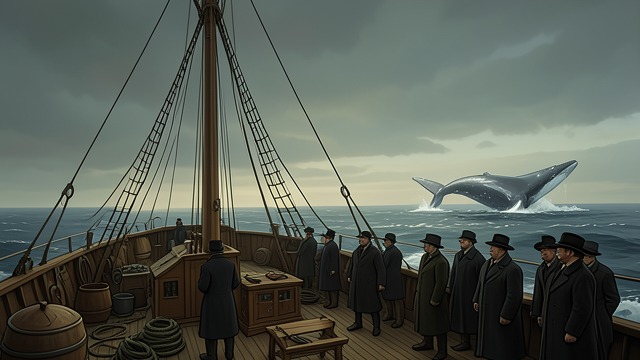 The Sperm Whale Crown from "The Whale". A More Profitable Target The offshore hunt The discovery of sperm whales expands the island’s reach beyond coastal grounds.