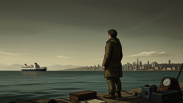 The Open Horizon from "The Whale". A Place to Reorient Leaving the city’s limits Hoare replaces urban streets with daily visits to the shore and watches ferries cross the water.