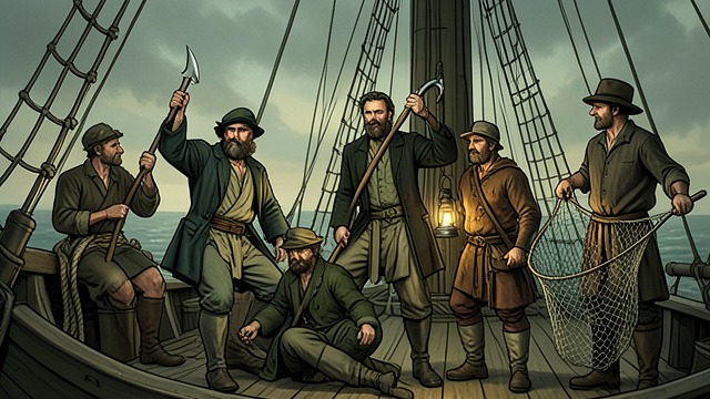 The Acushnet Voyage from "The Whale". A Whaler’s Education Leaving shore Melville signs onto the Acushnet and enters a trade of long watches, dangerous boat work, and brutal processing.