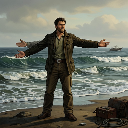 Hoare’s Return to the Sea from "The Whale". This flow traces Philip Hoare’s passage from childhood fear of water toward an embodied, adult relationship with the sea.