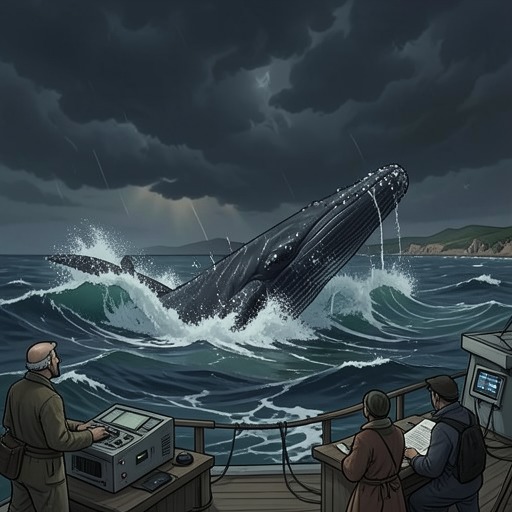 Whales as Omens from "The Whale". This flow follows the way whale appearances and deaths become interpreted as warnings, from early port omens to modern ecological signs.